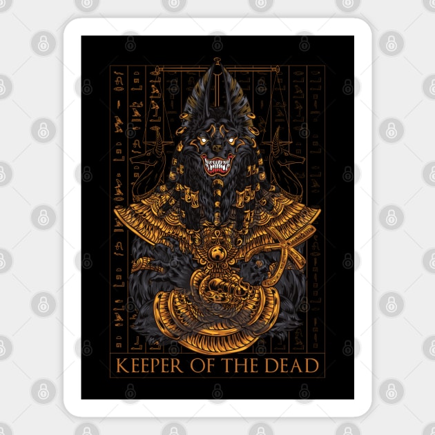 Anubis Keeper of the dead Magnet by Beltschazar